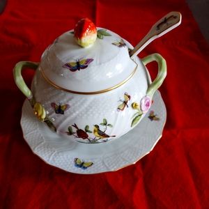 Herend Rothschild Tureen with Ladle
